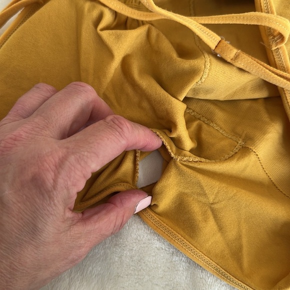 Fila Yellow Sports Bra with Criss-Cross Straps - Picture 6 of 6